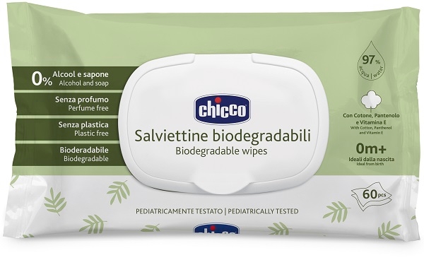 CHICCO SALVIETTE BIO 60 PEZZI PLAQUE