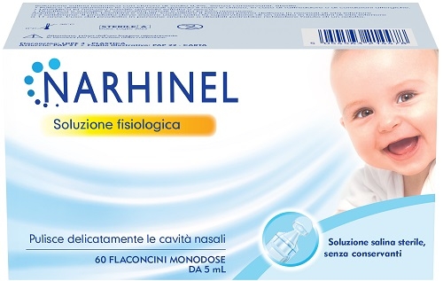 SOLUZIONE FISIOLOGICA PER ASPIRATORE NASALE NARHINEL 60 FLACONCINI DA 5 ML