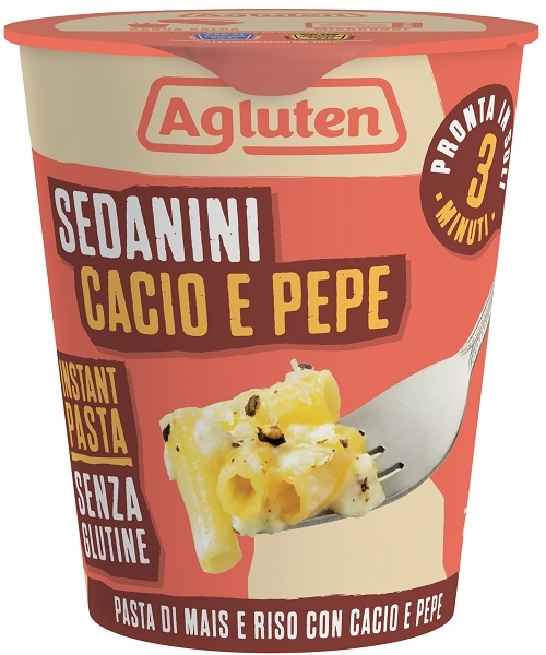 AGLUTEN SEDANINI CACIO E PEPE 70 G