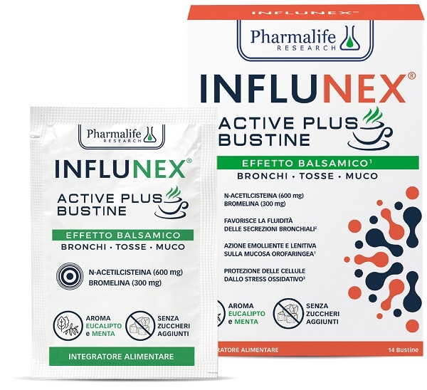 INFLUNEX ACTIVE PLUS BALSAMICO 14 BUSTINE