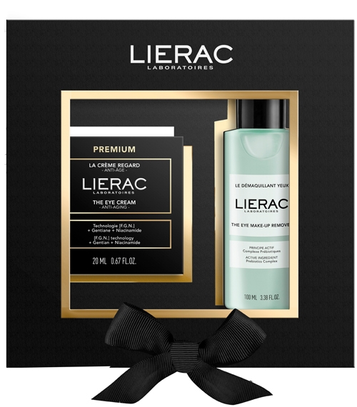 LIERAC SET NATALE PREMIUM CREMA OCCHI 20 ML + STRUCCANTE OCCHI 100 ML 2024