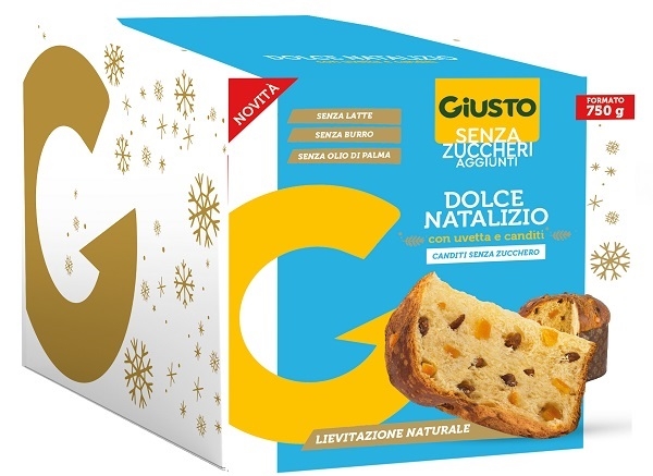 GIUSTO SENZA ZUCCHERO DOLCE NATALIZIO PANETTONE 750 G