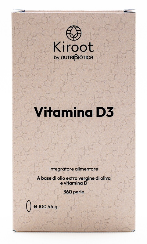 KIROOT BY NUTRIBIOTICA VITAMINA D3 360 PERLE SENZA GLUTINE SENZA LATTOSIO