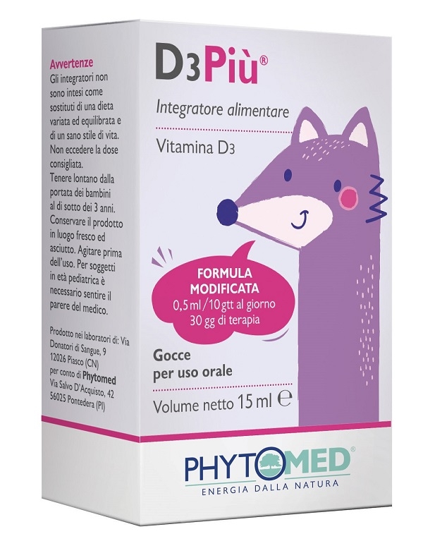 D3PIU' FORMULA MODIFICATA GOCCE ORALE 15 ML