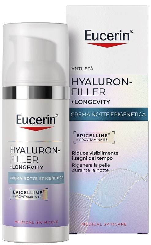 EUCERIN HYALURON FILLER +LONGEVITY CREMA NOTTE EPIGENETICA 50 ML