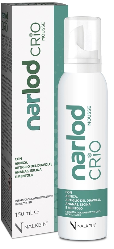 NARLOD CRIO MOUSSE CON ARNICA ARTIGLIO DEL DIAVOLO ANANAS ESCINA E MENTOLO 150 ML
