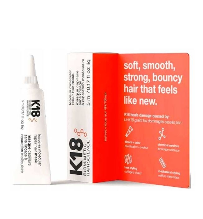 K18 - Maschera riparatrice senza risciacquo Leave-In Molecular Repair - 5ml