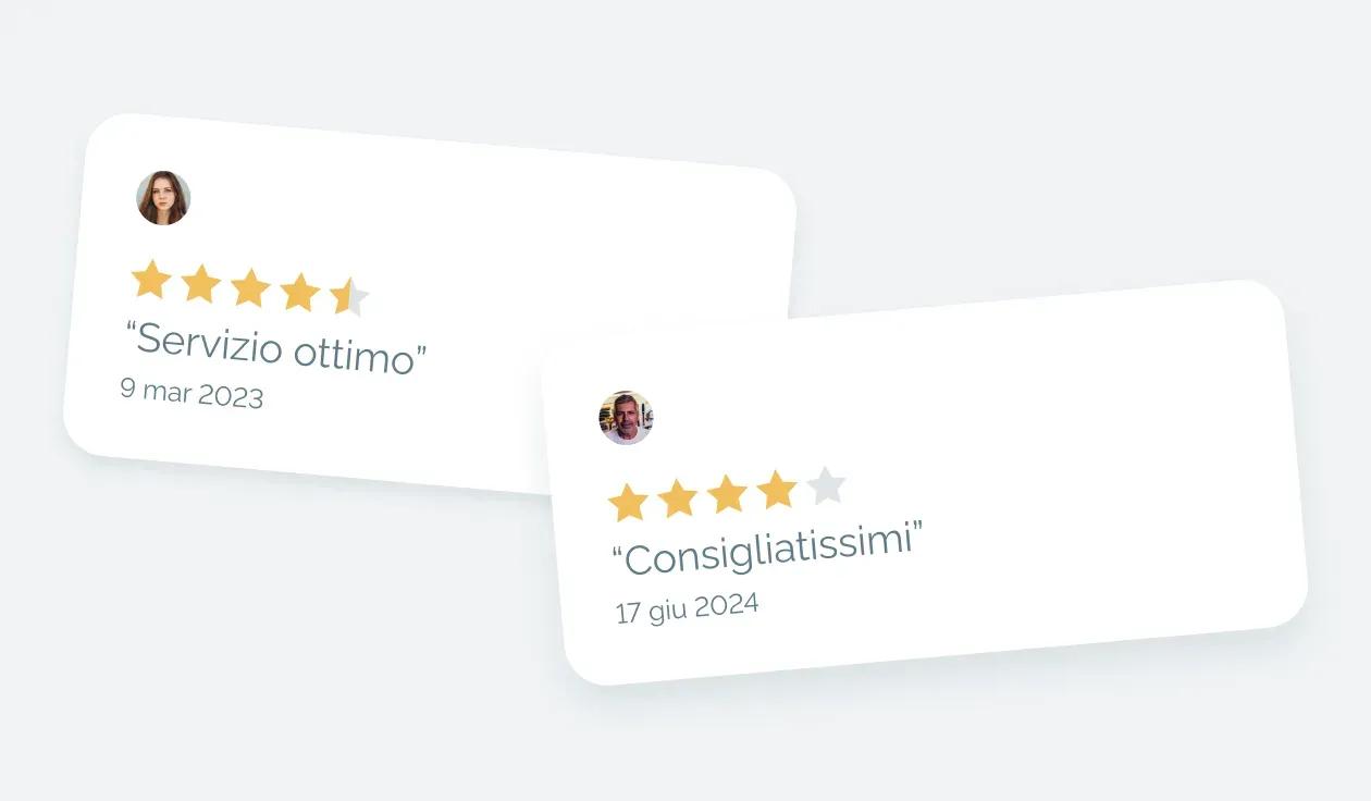 Recensioni degli utenti 93% positive