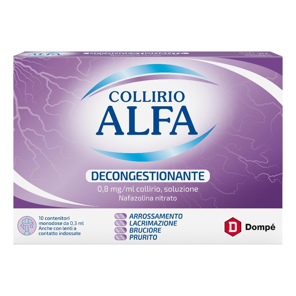 COLLIRIO ALFA DECONGESTIONANTE 0,8 MG/ML COLLIRIO, SOLUZIONE
