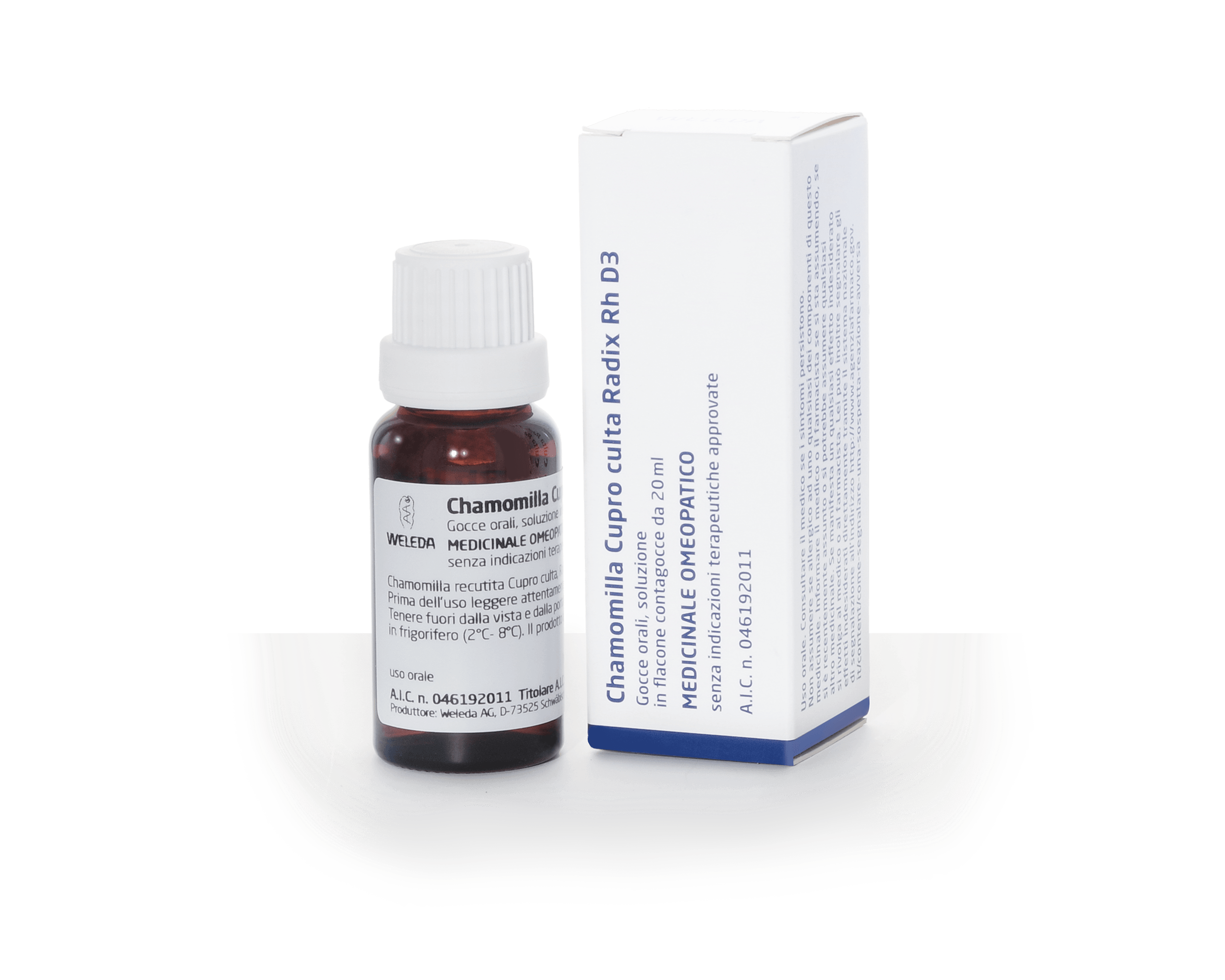 CHAMOMILLA CUPRO CULTA RADIX RH*orale gtt 3 DH 20 ml