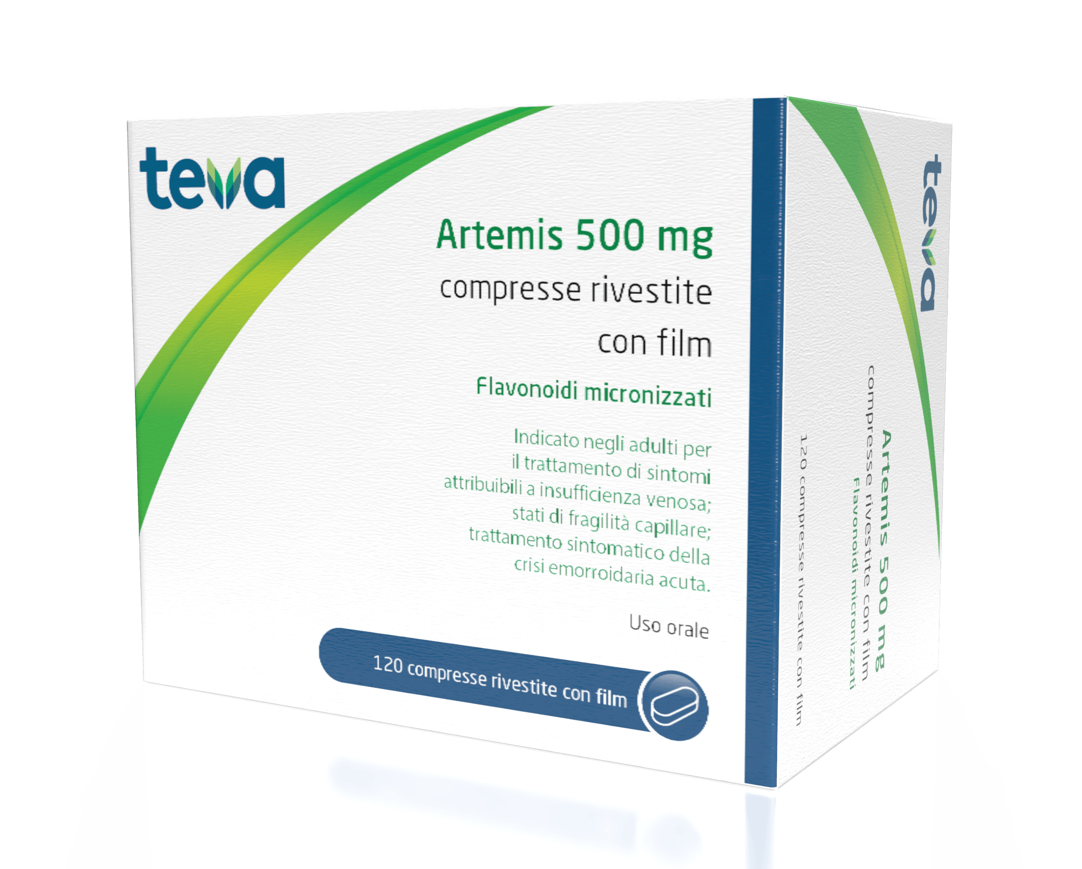 Artemis 500 mg Compresse Rivestite con Film 120 Compresse