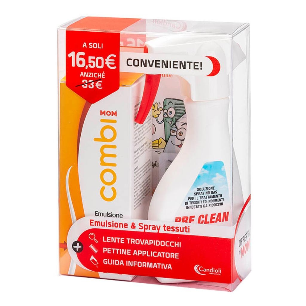 MOM PRE CLEAN SOLUZIONE TRATTAMENTO DI TESSUTI ED INDUMENTI INFESTATI DA PIDOCCHI 150 ML