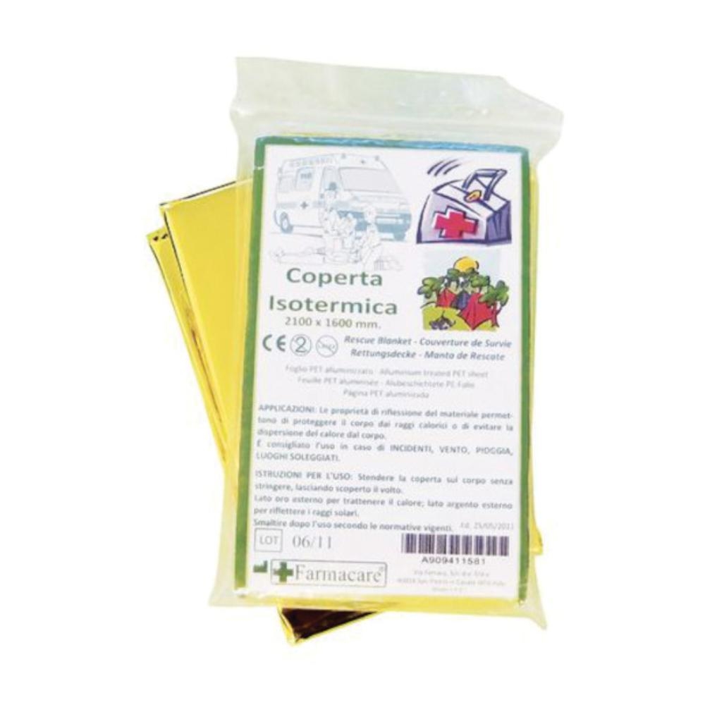 COPERTA ISOTERMICA ORO/ARGENTO 160X210CM