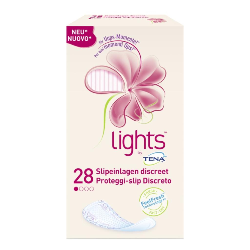 PROTEGGI SLIP PER INCONTINENZA PICCOLE PERDITE LIGHTS BY TENA DISCRETO 28 PEZZI