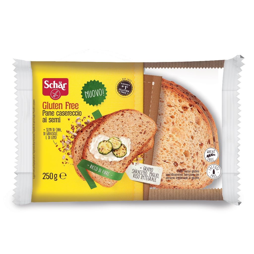SCHAR PANE CASERECCIO AI SEMI SENZA LATTOSIO 250 G
