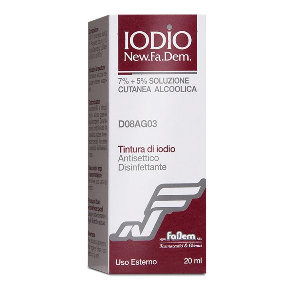 IODIO NEW.FA.DEM. 7% + 5% SOLUZIONE CUTANEA ALCOOLICA