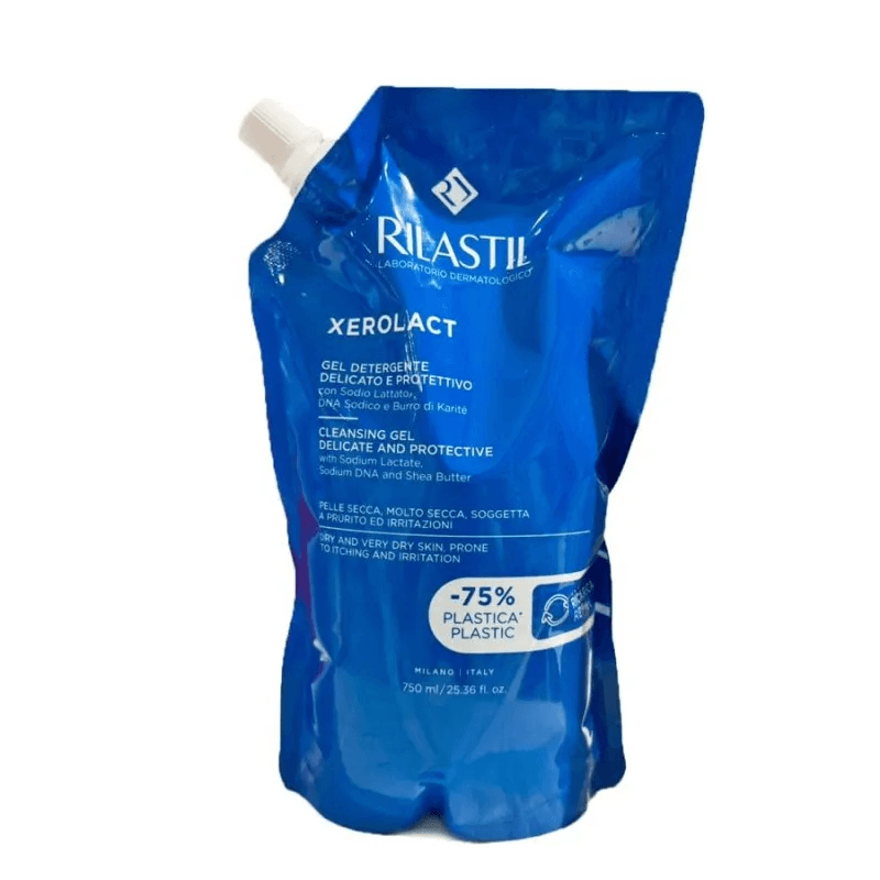Rilastil Xerolact Gel Detergente per Pelle Secca Ricarica 750ml