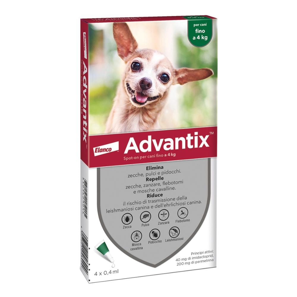 ADVANTIX SPOT-ON PER CANI FINO A 4 KG