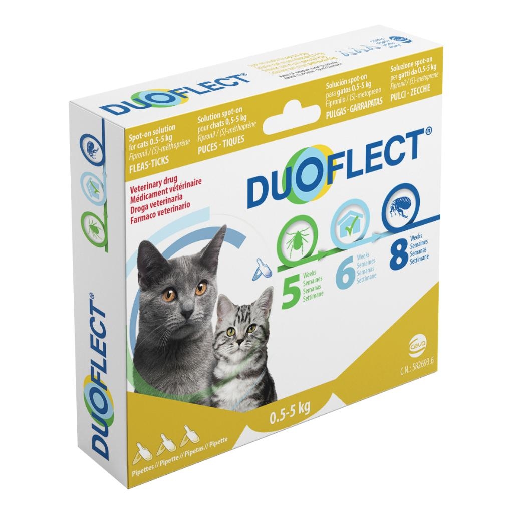 DUOFLECT SOLUZIONE SPOT-ON PER GATTI DA 0,5-5 KG