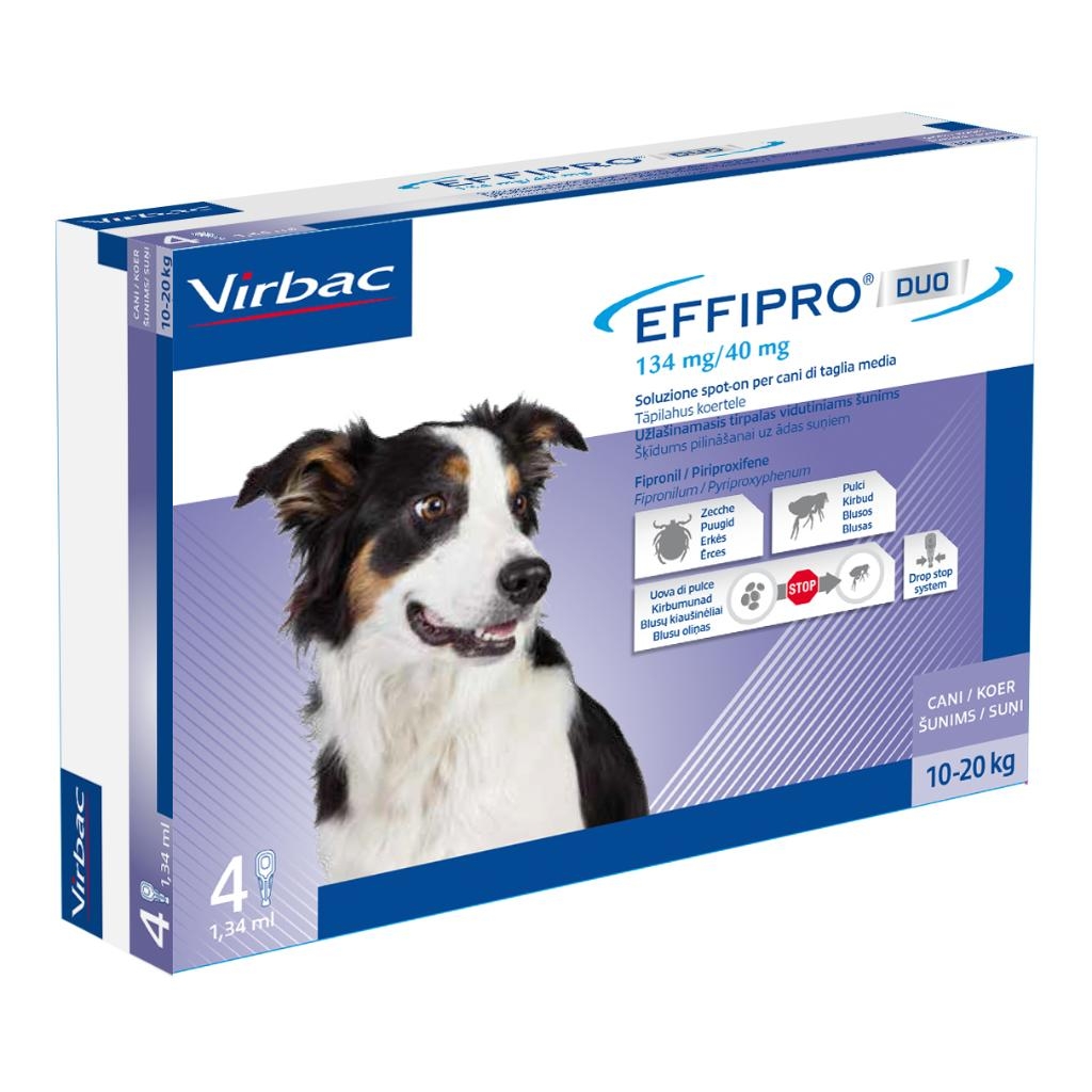 EFFIPRO DUO 134 MG/40 MG SOLUZIONE SPOT-ON PER CANI DI TAGLIA MEDIA