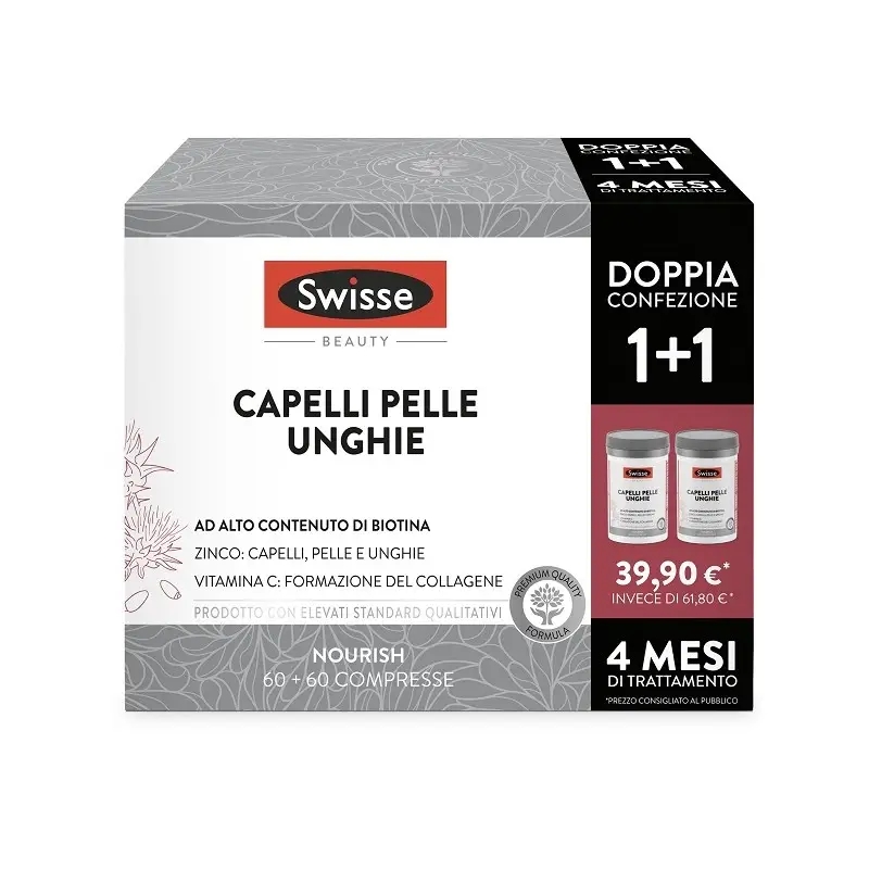 SWISSE CAPELLI PELLE & UNGHIE 60 COMPRESSE BIPACK