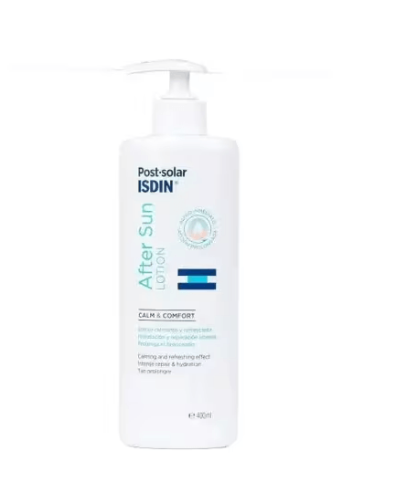 Isdin Lozione Doposole - Lozione corpo lenitiva per idratare e rinfrescare la pelle, 400 ml