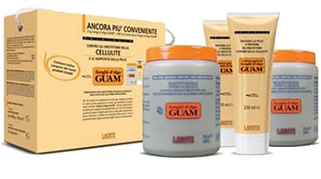 GUAM FANGHI D'ALGA DOPPIA CONVENIENZA CON FANGHI D'ALGA GUAM 2 X 1 KG + CREMA GEL 2 X 250 ML