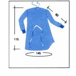 CAMICE MONOUSO VERDE 10 PEZZI