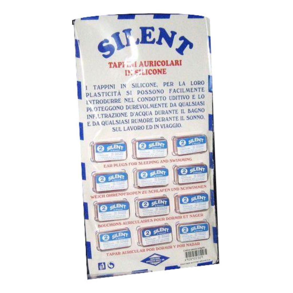 TAPPO AURICOLARE IN SILICONE SILENT 2 PEZZI