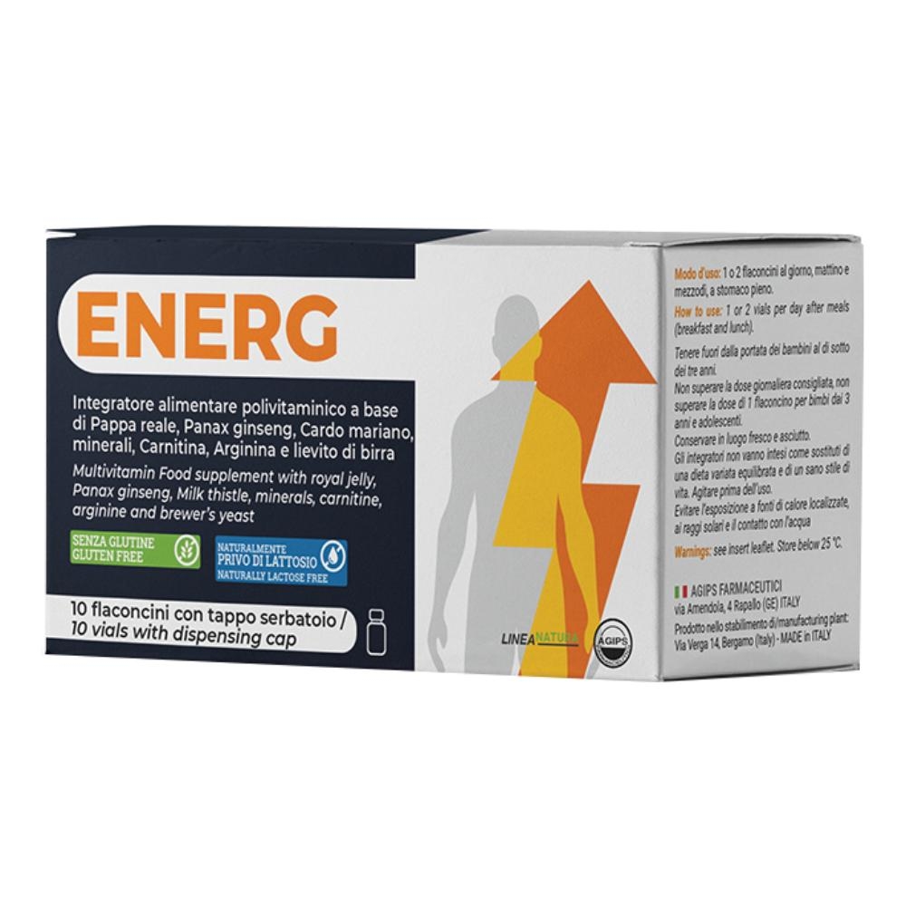 ENERG 10 FLACONCINI 10 ML CON TAPPO SERBATOIO