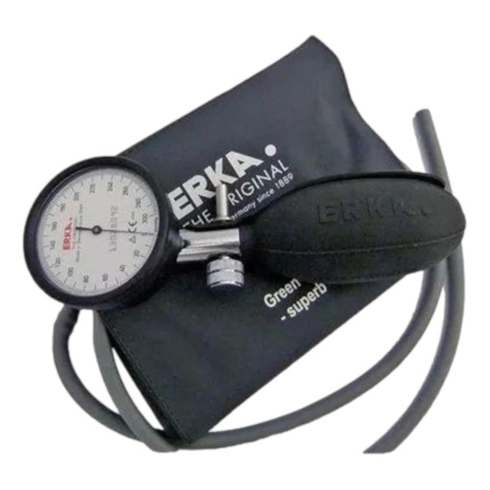 SFIGMOMANOMETRO ANEROIDE KOBOLD ERKA SCALA DA 300 MMHG CON SUDDIVISIONE DI 2 MM MANOMETRO DI PRECISIONE IN ALLUMINIO ANODIZZATO E MONOPALLA INCORPORATA MODELLO A 1 TUBO