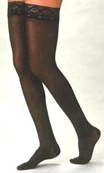 ALBERT ANDRE' ARTICOLO 434 CALZA AUTOREGGENTE A-G 140 DEN. MAGLIA RETE LYCRA MM HG 14-18 COLORE NERO TAGLIA 5