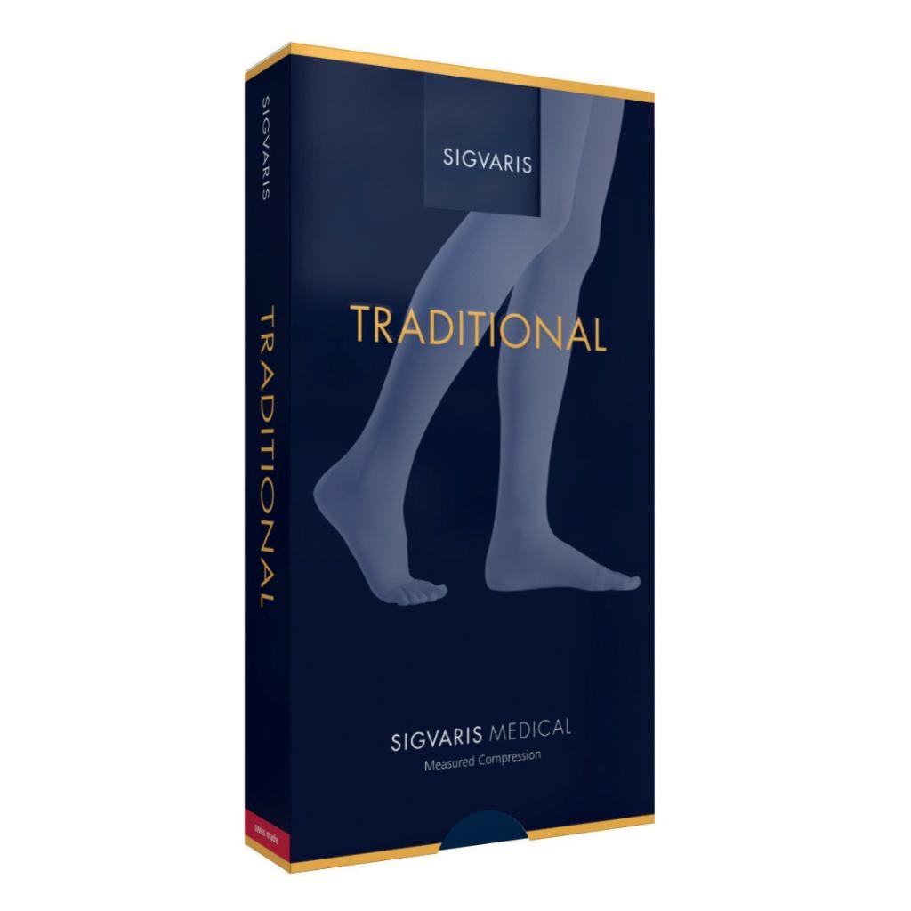 SIGVARIS 503 CCL2 GAMBALETTO TRADITIONAL LUNGO PUNTA APERTA BEIGE S PLUS