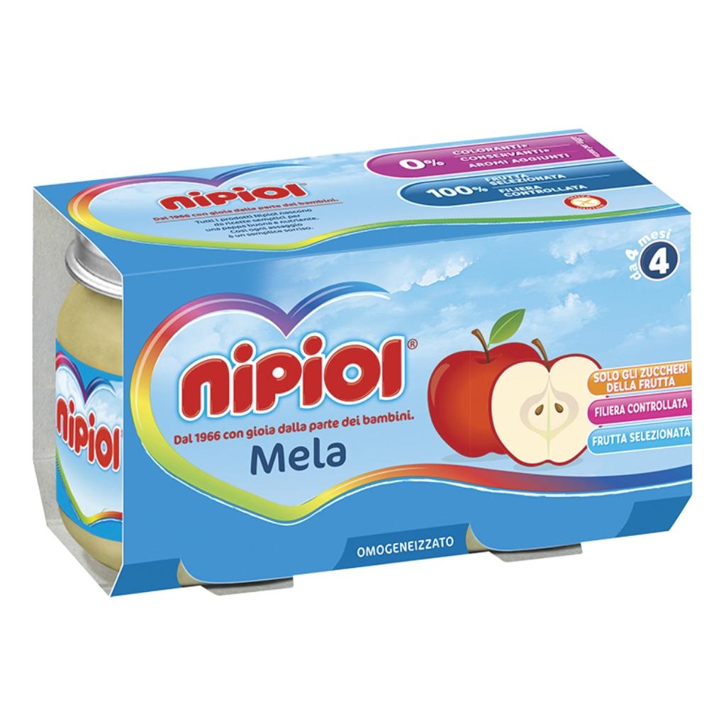 NIPIOL OMOGENEIZZATO MELA 120 G X 2 PEZZI