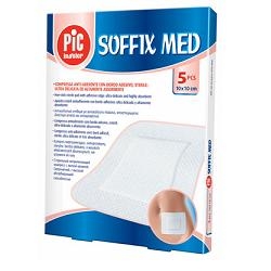 CEROTTO PIC SOFFIX MED IN TNT CON TAMPONE CENTRALE ASSORBENTE STERILE MONOUSO 5X7CM ANTIBATTERICO 1 PEZZO