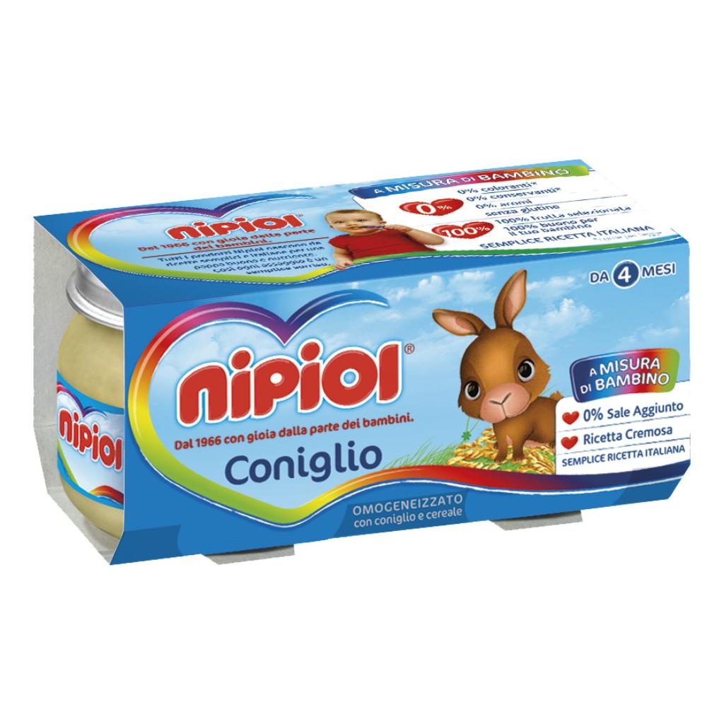 NIPIOL OMOGENEIZZATO CONIGLIO 80 G 2 PEZZI