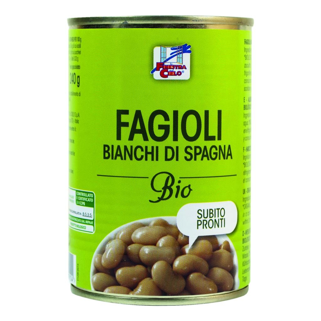 FAGIOLI BIANCHI DI SPAGNA PRONTI BIO 400 G