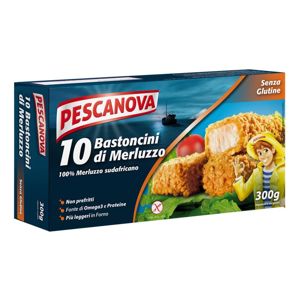 PESCANOVA BASTONCINI DI MERLUZZO 10 PEZZI DA 30 G