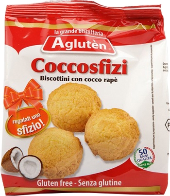 AGLUTEN COCCOSFIZI BISCOTTINI SENZA GLUTINE CON COCCO RAPE' 100 G