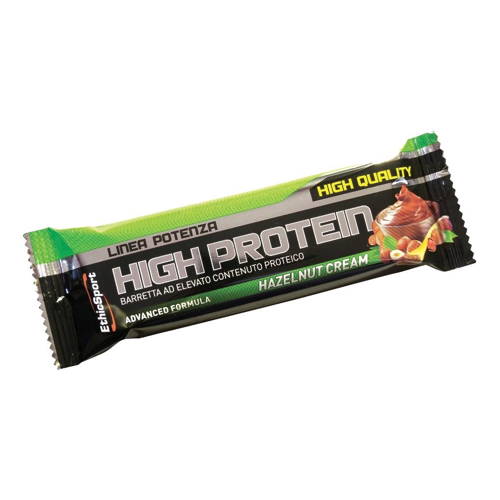 ETHICSPORT BARRETTA PROTEICA POTENZA HIGH PROTEIN HALZENUT CREAM 55 G