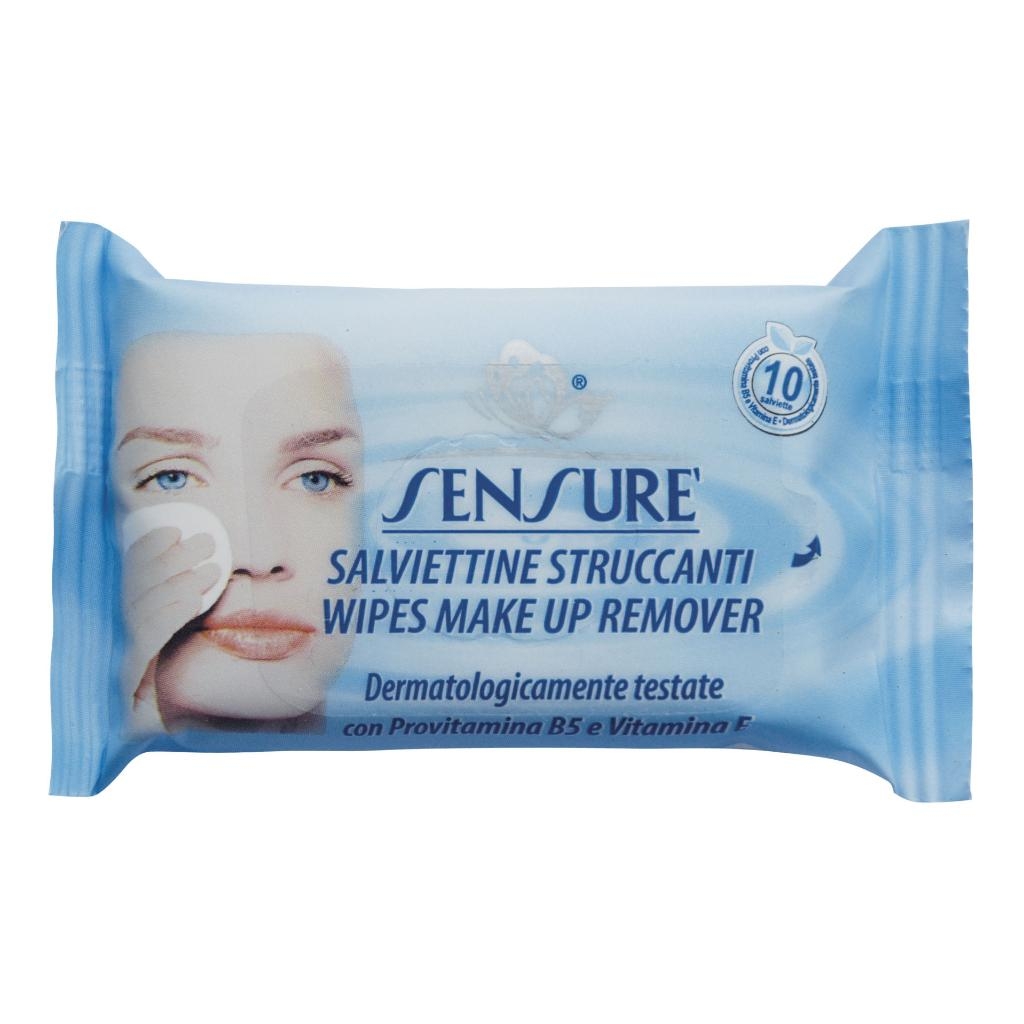 SENSURE' SALVIETTINE STRUCCANTI 3 IN 1 10 PEZZI