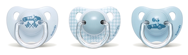 SUAVINEX SUCCHIETTO ANATOMICO LATTICE 0/6 MESI AZZURRO