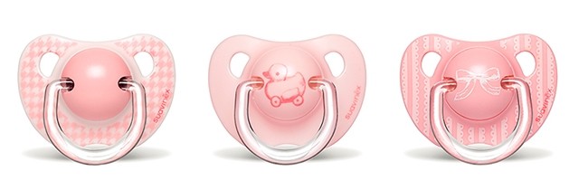 SUAVINEX SUCCHIETTO ANATOMICO LATTICE 0/6 MESI ROSA