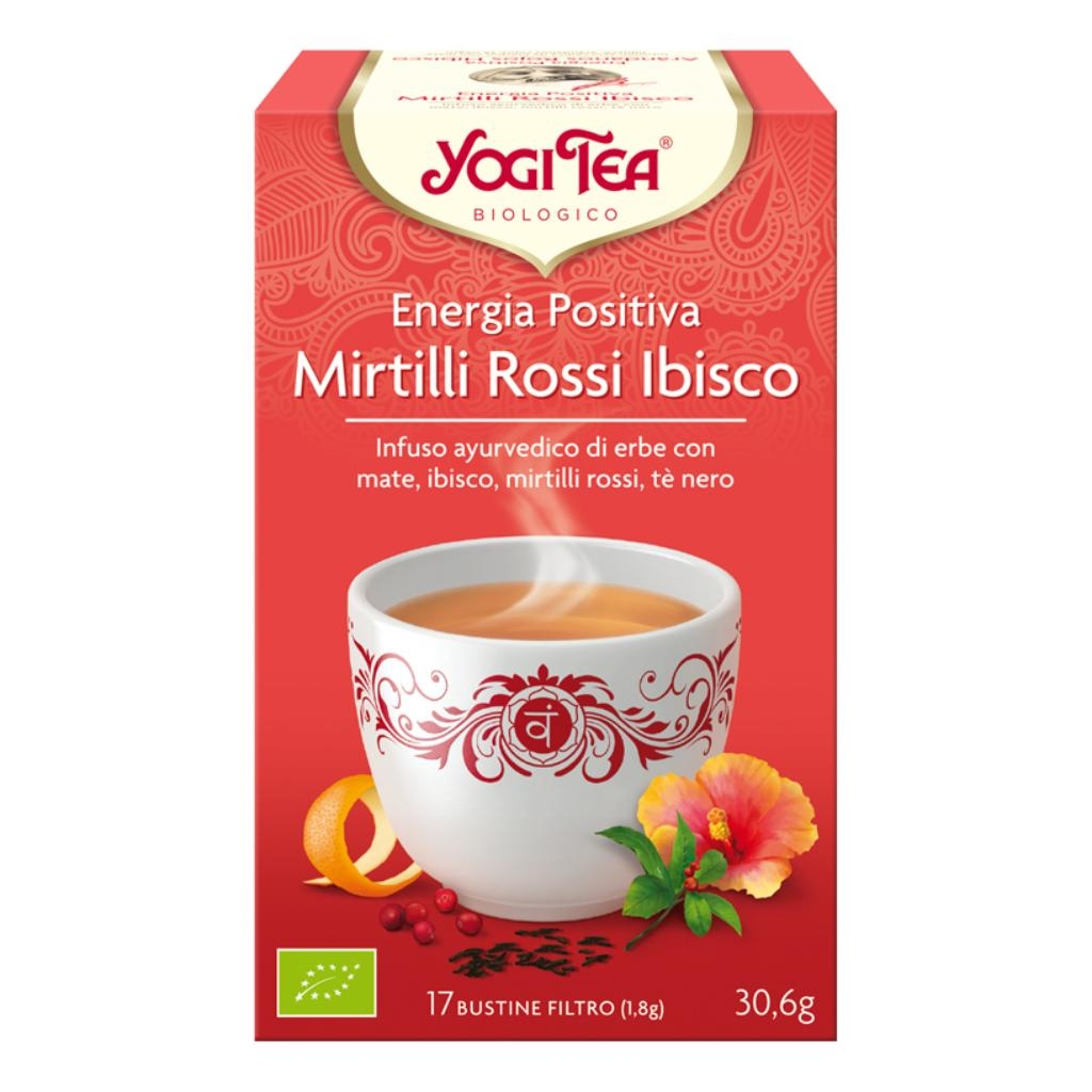 YOGI TEA ENERGIA POSITIVA MIRTILLI ROSSI & IBISCO BIO 17 FILTRI 30,6 G