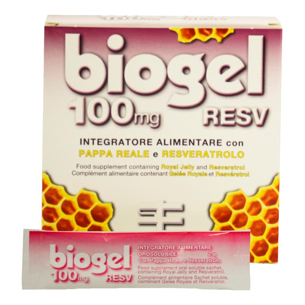 BIOGEL RESV 100MG 15 BUSTINE
