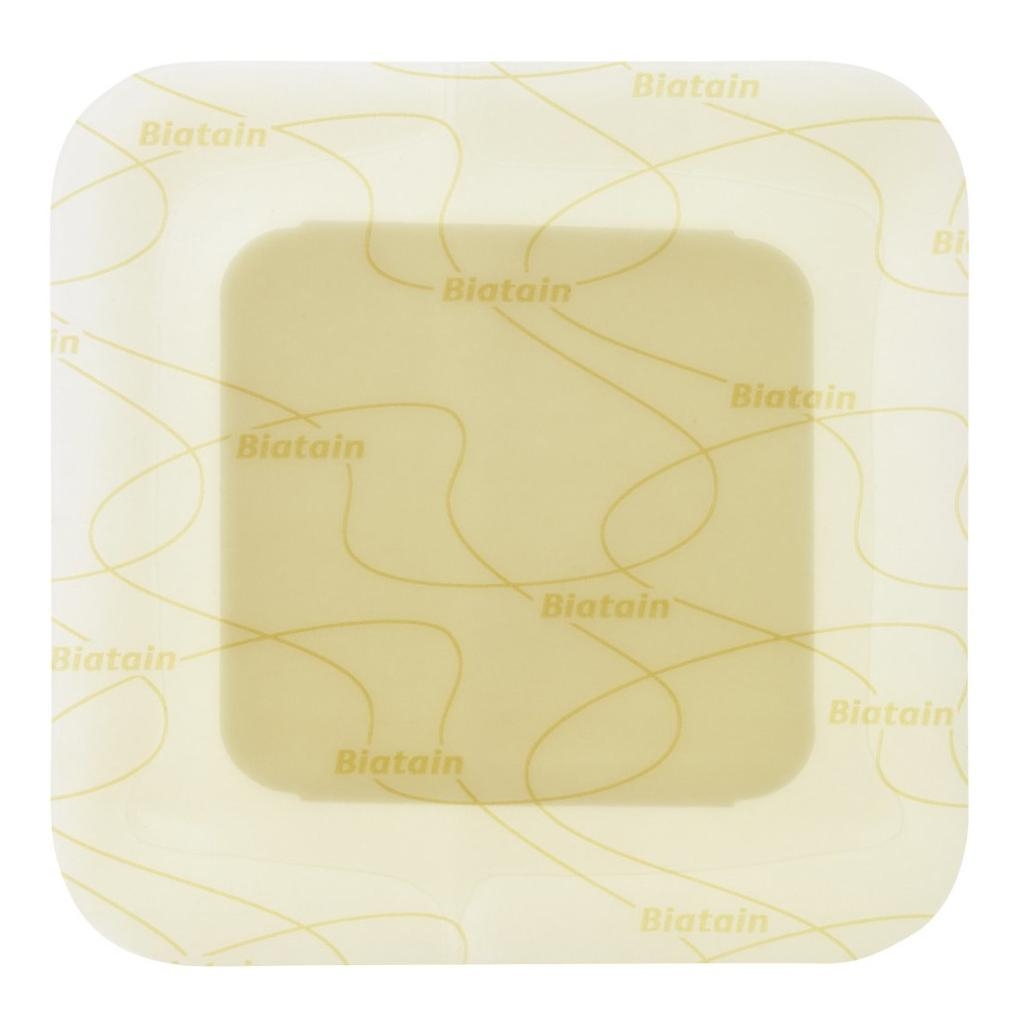 MEDICAZIONE BIATAIN IN SCHIUMA DI POLIURETANO CON IDROCOLLOIDE E BORDO ADESIVO 15X15 CM 5 PEZZI