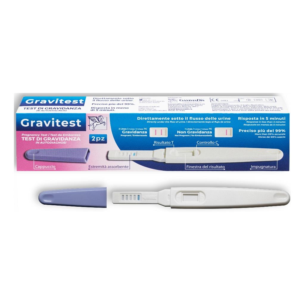 TEST GRAVIDANZA GRAVITEST 2 PEZZI GAMMADIS