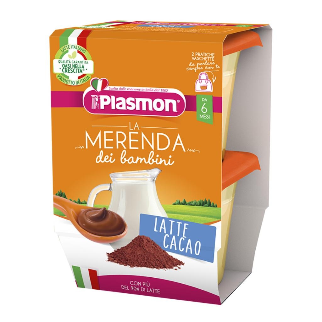 PLASMON LA MERENDA DEI BAMBINI MERENDE LATTE CACAO ASETTICO 2 X 120 G