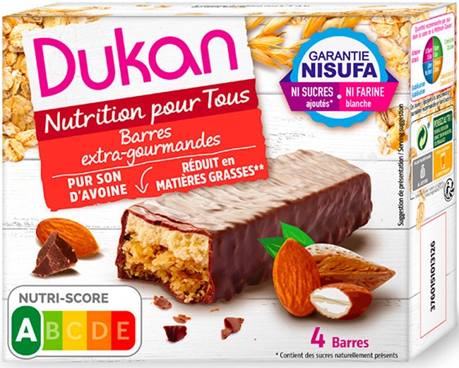 DUKAN BARRETTE CRUSCA AVENA GOURMAND 4 PEZZI X 30 G