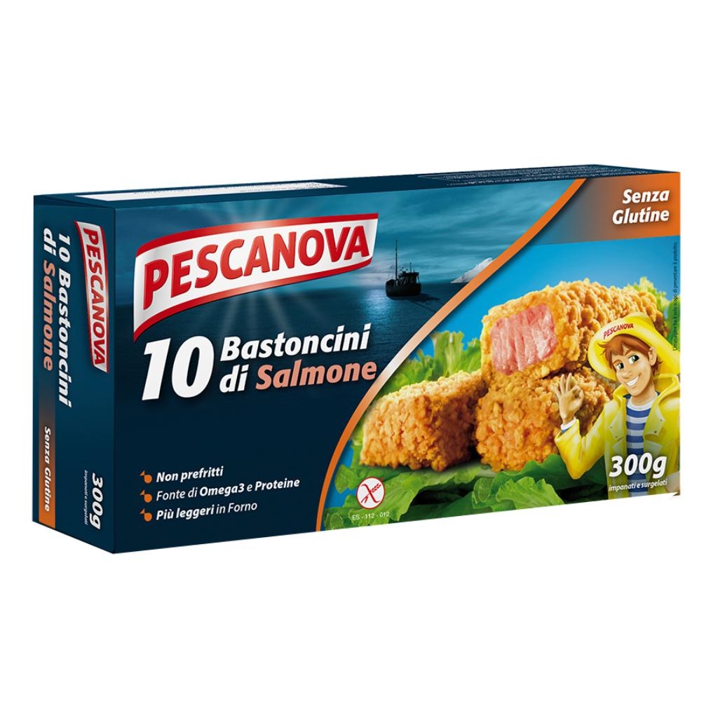 PESCANOVA BASTONCINI DI SALMONE 10 PEZZI DA 30 G